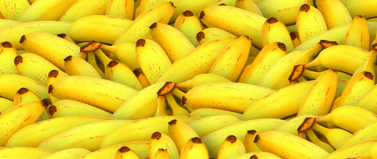 Bananen haben viele Kohlenhydrate