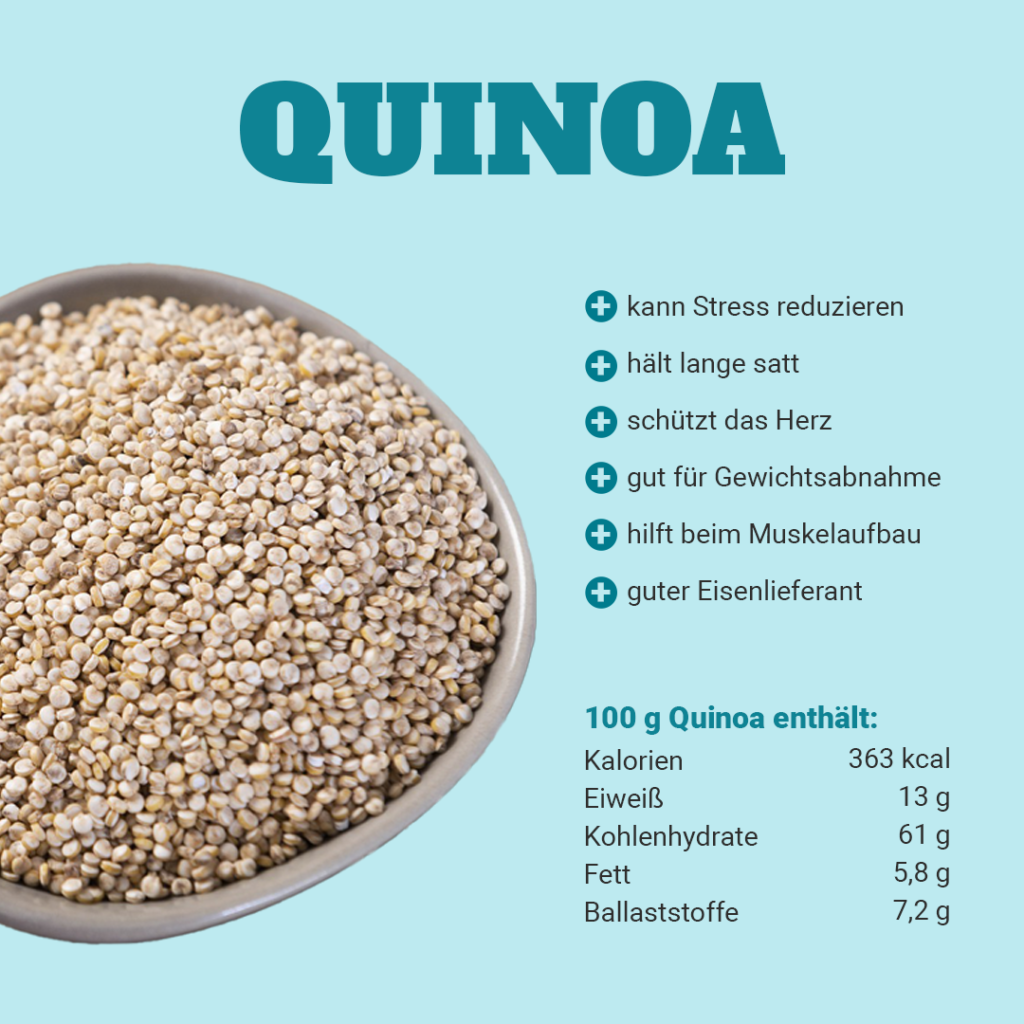 Quinoa eignet sich für Kraftsportler